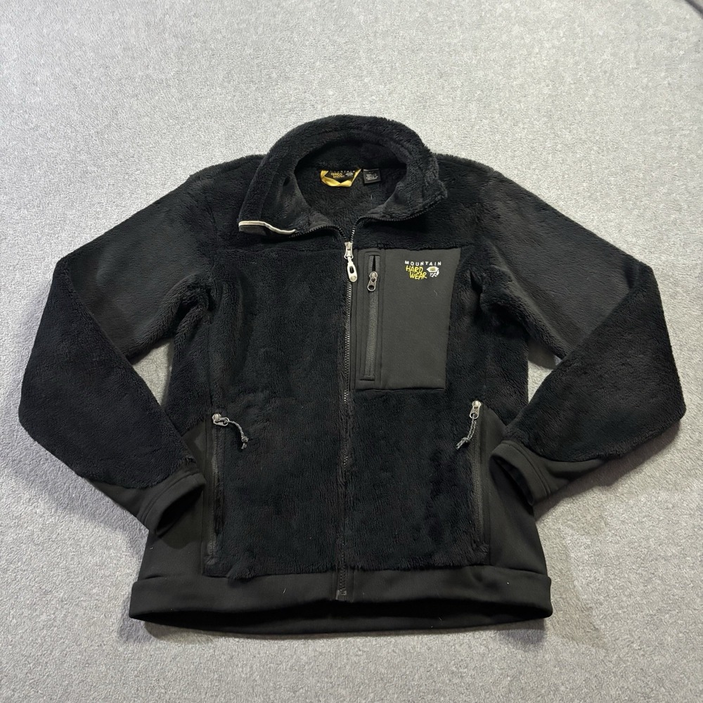 Mountain Hardwear Monkey Woman Fleece Jacket Womens Medium Black Full Zip OL3342